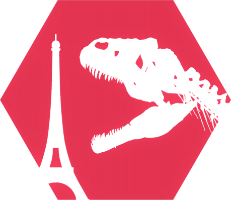 dinosaurs on the Eiffel Tower,